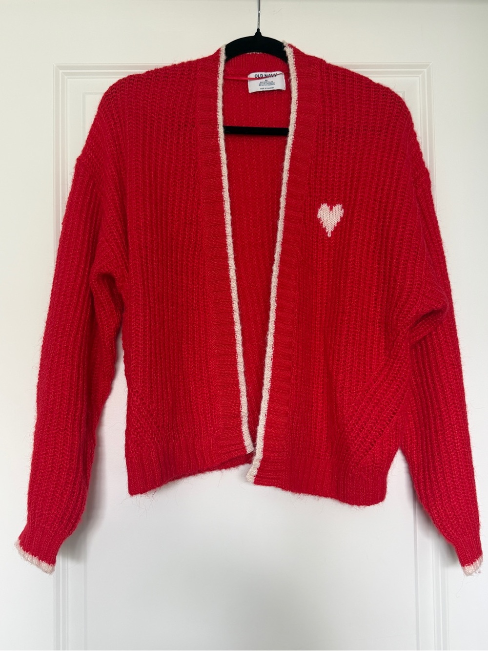 Old Navy Red Heart Cardigan